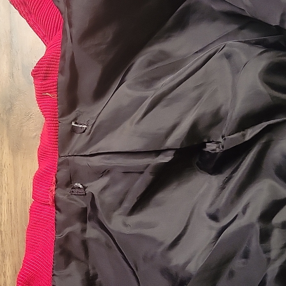 VINTAGE Red Green Yellow Corduroy full zip hoodie - Picture 5 of 6